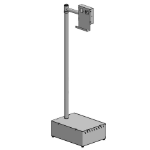 Ergonomic Solutions Floor stand 1700mm SP2 Pole