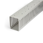 StarTech.com Kabelgoot met Open Sleuven en Deksel, 75mm B x 100mm H - 2m L - 8mm Sleuven - PVC Draadgoot / Muurlijst voor Netwerk Kabels - Max 240 Kabels, UL Listed