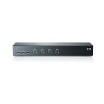 Hewlett Packard Enterprise AF611AR KVM switch Rack mounting Black