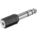 Microconnect AUDANR kabelomvandlare (hane/hona) 6.3mm 3.5mm Svart