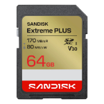 SanDisk Extreme PLUS SD UHS-I Card - 64GB