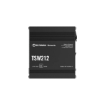 Teltonika | TSW212 | 10 Port Industrial Managed Layer 2 Switch with 8 Port PoE+ and 2 SFP slots, Layer3 Features  ** PSU not included **