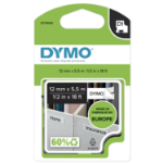 Dymo 16959/S0718060 DirectLabel-etikettes Polyester black on white 12mm x 5,5m for Dymo D1 6-12mm/19mm/24mm/400 Duo
