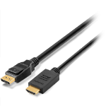 Kensington DisplayPort 1.2 (M) to HDMI (M) Passive Unidirectional Cable, 6ft