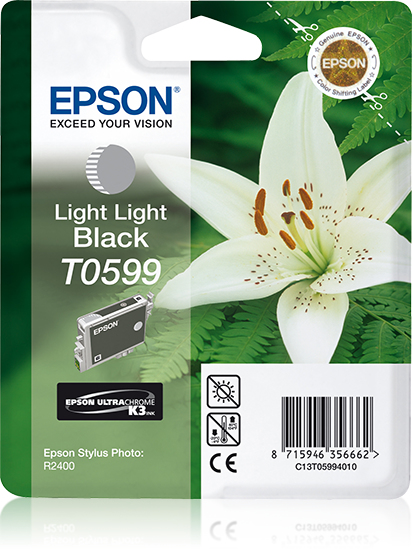 Image of Epson C13T05994010/T0599 Ink cartridge light light black, 520...