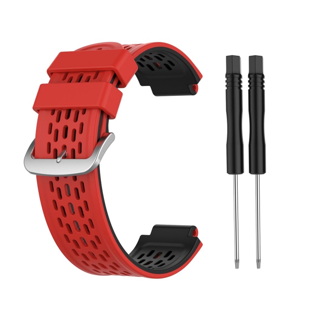 EU Product - Approach S2 / S4 Two-color Silicone Watch Band - Red / Black thumbnail