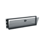 Middle Atlantic 3 RU Fixed Security Cover With Hinged Plexi Door