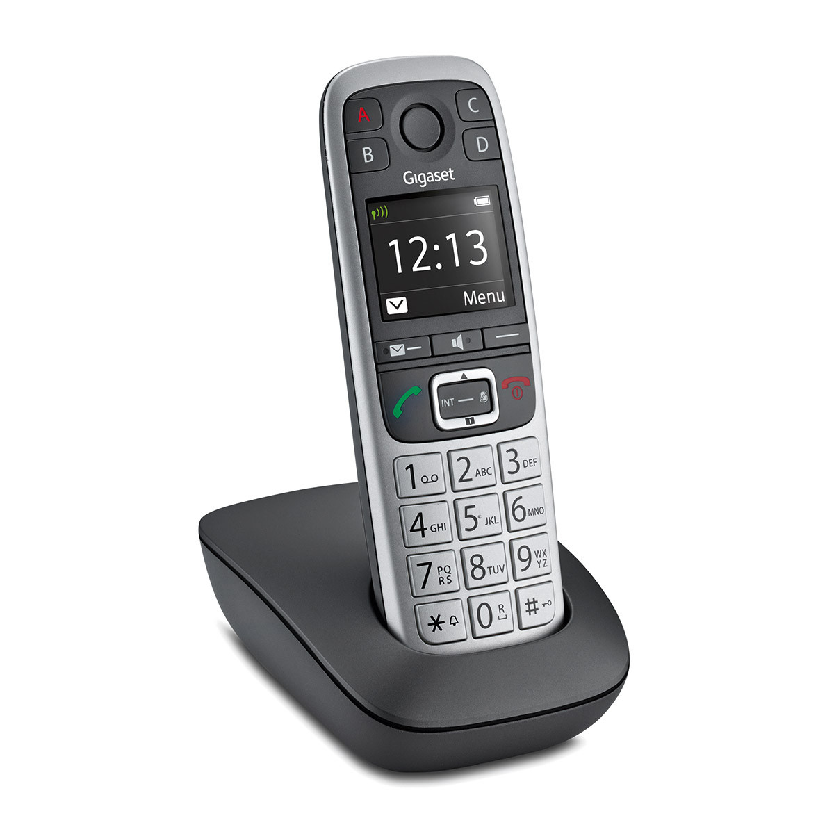 Image of Gigaset E560 Analog/DECT telephone Black, Silver
