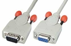 Photos - Cable (video, audio, USB) Lindy 0,5m RS232 Cable signal cable 0.5 m Grey 31518 