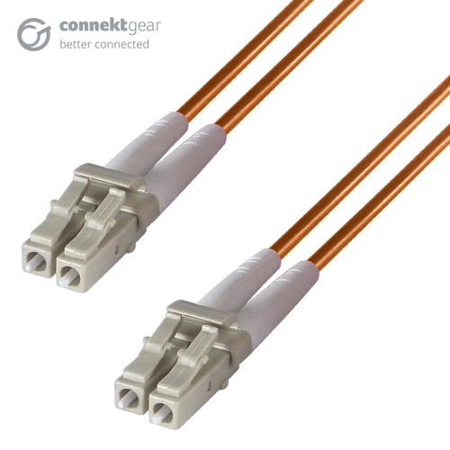connektgear 3m Duplex Fibre Optic Multi-Mode Cable OM1 62.5/125 Micron