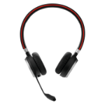 Jabra Evolve 65 Headset Wired & Wireless Head-band Calls/Music Micro-USB Bluetooth Charging stand Black