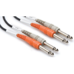 Hosa Technology 2 x 6.35mm TS/2 x 6.35mm TS audio cable 2 m Black