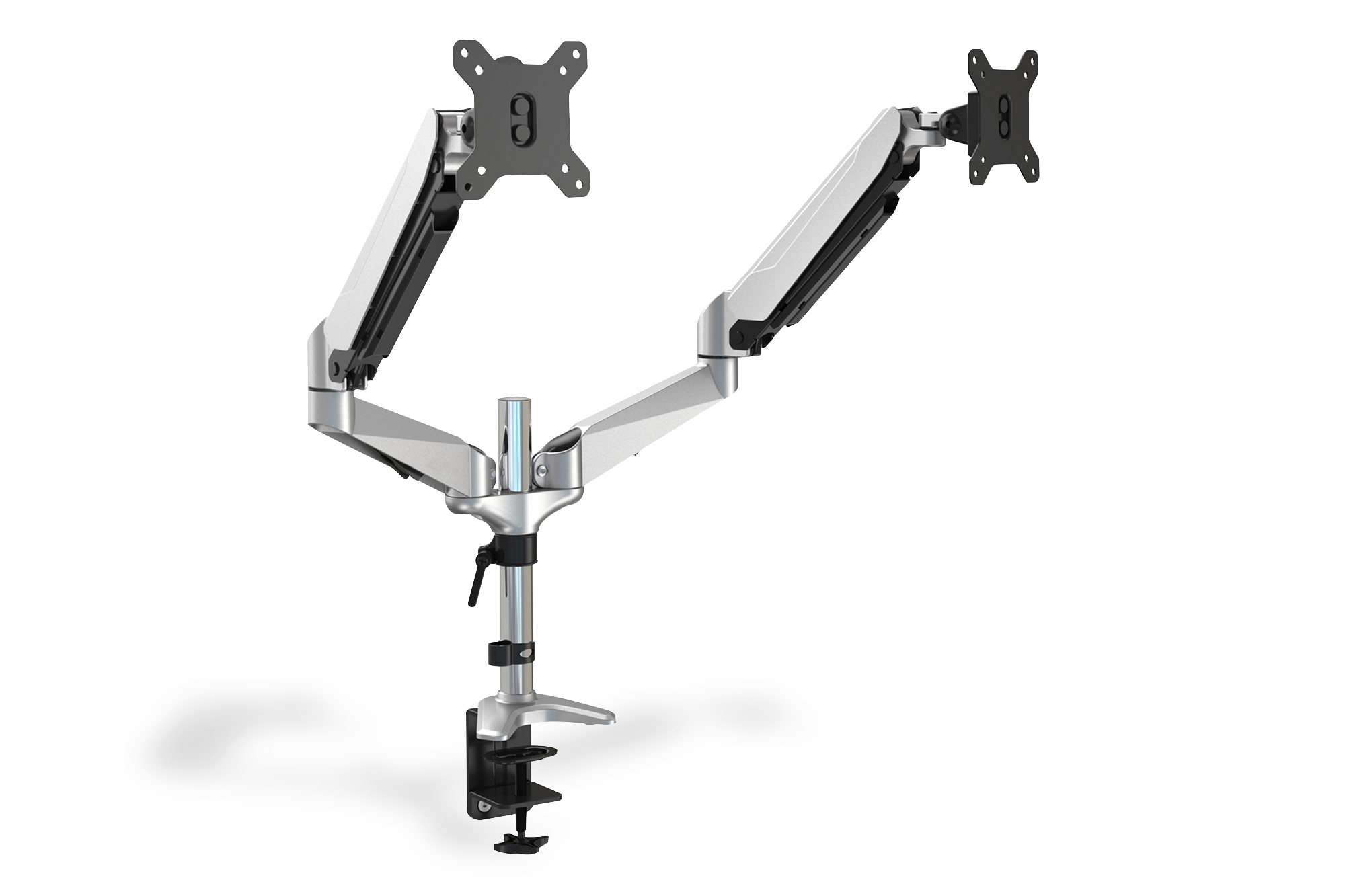 Image of Digitus Universal Dual Desktop Monitor Mount with gas spring and...