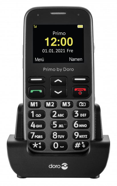Image of Doro Primo 218 5.08 cm (2") 89 g Black, Graphite Senior phone