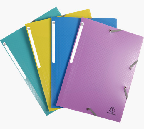 Image of Exacompta 55190E folder Polypropylene (PP) Assorted colours, Blue,...