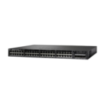 Cisco Catalyst 3650-48PS-L Network Switch, 48 Gigabit Ethernet (GbE) PoE+ Ports, four 1 G Uplinks, 640WAC Power Supply, 1 RU, LAN Base Feature Set, Enhanced Limited Lifetime Warranty (WS-C3650-48PS-L)