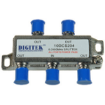 Digitek 4 Way Splitter F Type 5-2400MHz All Ports Power Pass