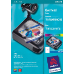 Avery 2502 printing film Inkjet A4 (210×297 mm) Polyester Transparent 50 sheets