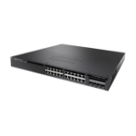 Cisco Catalyst 3650-24PDM-S Network Switch, 24 Gigabit Ethernet (GbE) PoE+ Ports, two 10 G and two 1 G Uplinks, 640WAC Fixed PS, 1 RU, Enhanced Limited Lifetime Warranty (WS-C3650-24PDM-S)