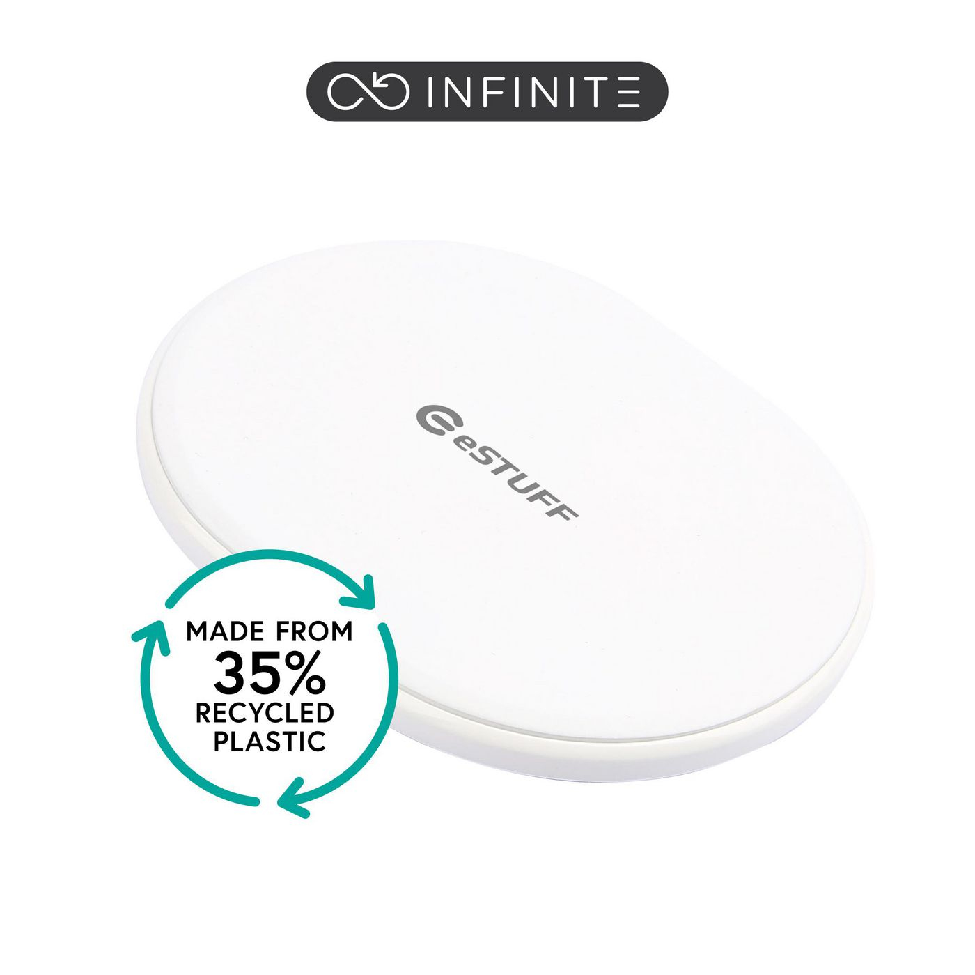 eSTUFF ES638003 mobile device charger Smartphone White USB Wireless charging Indoor