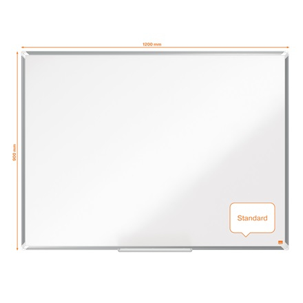 Nobo Premium Plus Steel Magnetic Whiteboard 1200 x 900mm 1915156