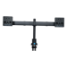 R-Go Tools Smartbar R-Go Monitorarm, verstellbar, für zwei Bildschirme, 3-12 kg Belastbarkeit, 100% Zirkular, schwarz
