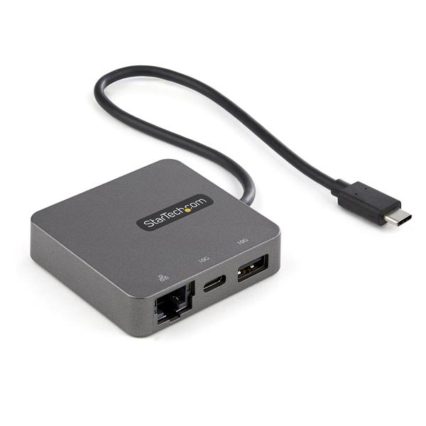 StarTech.com USB-C Multiport Adapter - USB 3.1 Gen 2 Type-C Mini Dock - USB-C to 4K HDMI or 1080p VGA Video - 10Gbps USB-A USB-C, GbE - Portable Travel Laptop Dock - Works w/Thunderbolt 3