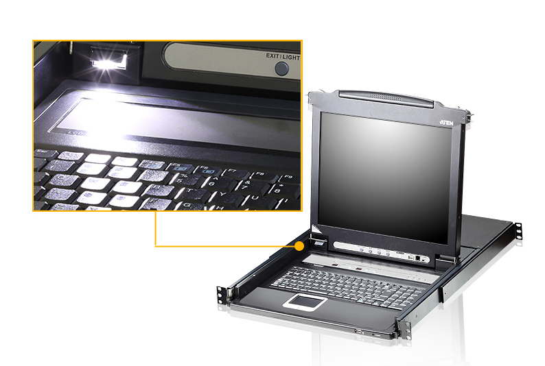 ATEN CL5708M KVM-switchar Rackmontering Svart