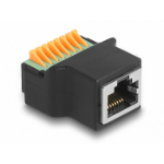 DeLOCK RJ45 female to Terminal Block with push button Adapter
