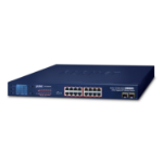 PLANET GSW-1820VHP network switch Unmanaged Gigabit Ethernet (10/100/1000) Power over Ethernet (PoE) 1U Blue