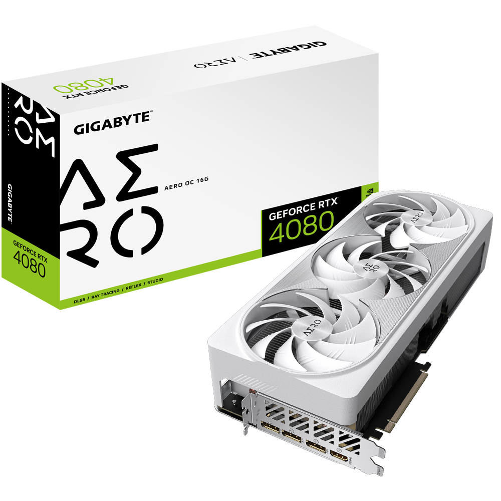 Image of Gigabyte AERO GeForce RTX 4080 16GB OC NVIDIA GDDR6X