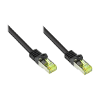 Alcasa 0.15m Cat7 RJ-45 netwerkkabel Zwart 0,15 m S/FTP (S-STP)