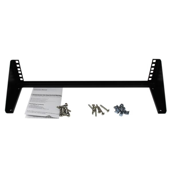 StarTech.com 2U 19in Steel Vertical Wall Mount Equipment Rack Bracket