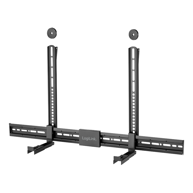 Logilink Black Soundbar Mount. Universally Compatible. 86-155Mm Width.