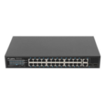 Lanberg RSFE-24P-2C-250 network switch Unmanaged Gigabit Ethernet (10/100/1000) Power over Ethernet (PoE) 1U Black