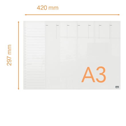 Nobo 1915615 whiteboard 297 x 420 mm Acrylic