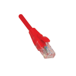 Weltron 1FT, Cat6, Rj-45/Rj45, Male/Male, Snagless Patch Cable networking cable Red 12" (0.305 m) U/UTP (UTP)