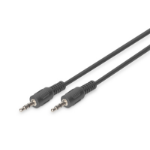 Digitus 3.5mm M/M, 1.5 m audio cable Black