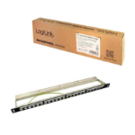 LogiLink NK4040 19″ PATCH PANEL for 24 KEYSTONE JACKS, 0.5U, UNLOADED, BLACK LOGILINK