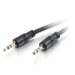 C2G 15ft CMG-Rated 3.5mm Stereo With Low Profile Connectors audio cable 179.9" (4.57 m) Black