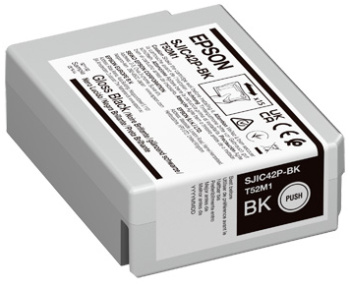 Image of Epson C13T52M140/SJIC-42-P-BK Ink cartridge black glossy 50ml for...