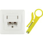 Schwaiger TDU2628532 socket-outlet RJ-45 White