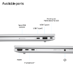 HP EliteBook 8 G1i AI PC Wolf Pro Security Edition Intel Core Ultra 7 255U Laptop 40.6 cm (16") WUXGA 24 GB DDR5-SDRAM 512 GB SSD Wi-Fi 6E (802.11ax) Windows 11 Pro Silver