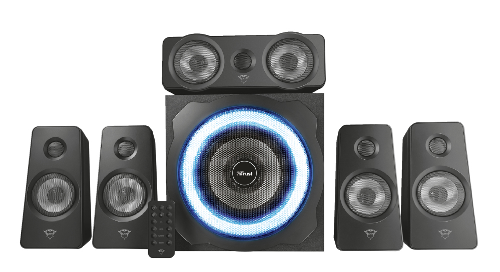 Trust GXT 658 Tytan 5.1 90 W Svart 5.1 kanaler