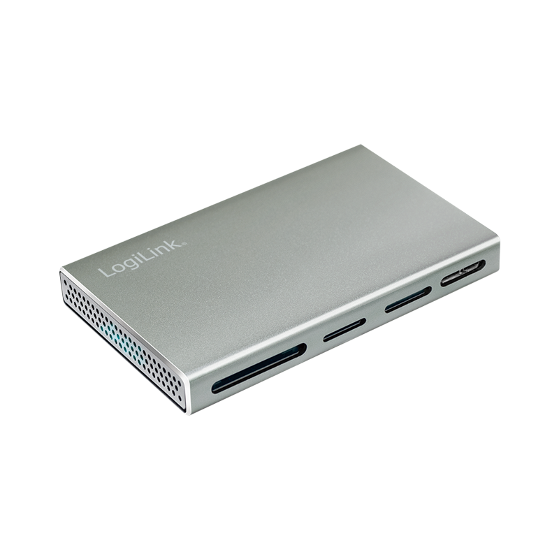 Image of LogiLink USB 3.2 Gen 1 Cardreader, 5-in-1, metal case, silver