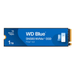 Western Digital 1TB Blue SN580 M.2 NVMe Gen4 SSD, M.2 2280, PCIe4, TLC NAND, R/W 4150/4150 MB/s, 600K/750K IOPS