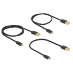DeLOCK 83680 USB cable USB 2.0 USB A Micro-USB B Black
