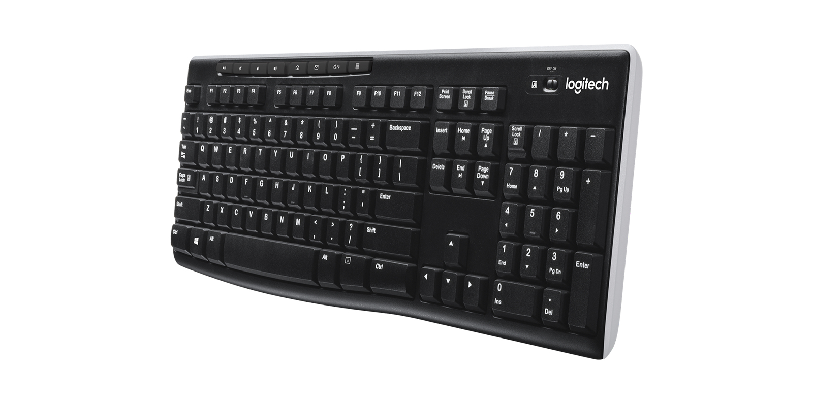 Logitech Black K270 Wireless Keyboard UK Layout 920-003745