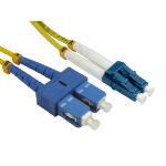 Cables Direct FB2S-LCSC-100Y fibre optic cable 10 m 2x LC 2x SC Yellow