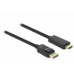 DeLOCK 82435 video cable adapter 3 m HDMI Displayport Black
